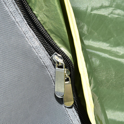 3 Person Pop Up Waterproof Camping Tent Festival Shelter - Dark Green