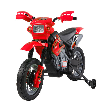 6V Kids Electric Motorbike Ride-On Motorcycle Scooter for Children 3-6 Years - Red
