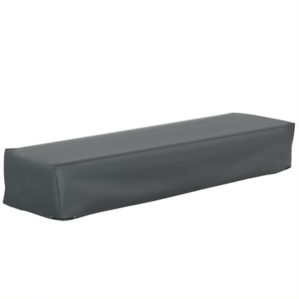 Rectangular Garden Furniture Cover 200x73x35cm Water & UV Resistant Oxford Fabric - Grey