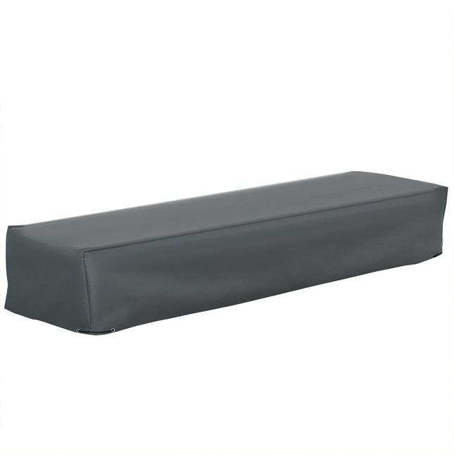 Rectangular Garden Furniture Cover 200x73x35cm Water & UV Resistant Oxford Fabric - Grey