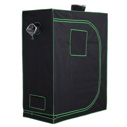 Hydroponic Indoor Plant Grow Tent Canopy 120x60x150cm 600D Oxford Reflective Mylar - Green