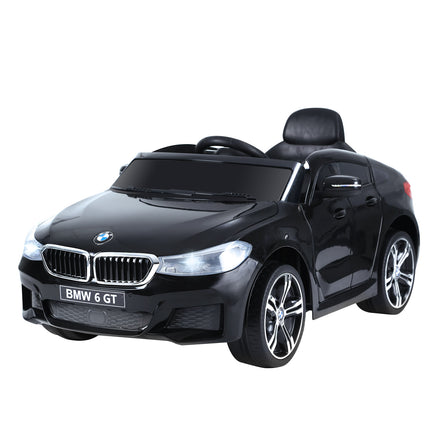 Kids 6V Electric Ride On Licensed BMW 6GT Car with Remote - Black