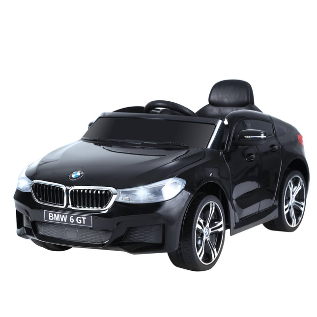 Kids 6V Electric Ride On Licensed BMW 6GT Car with Remote - Black