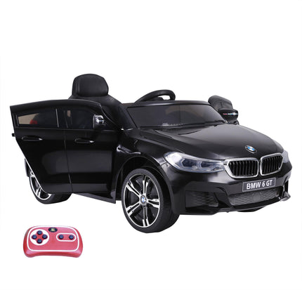 Kids 6V Electric Ride On Licensed BMW 6GT Car with Remote - Black