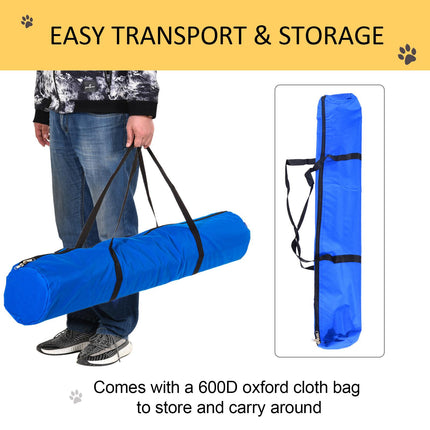 Pet Agility Training Run and Jump Set - Blue & Red