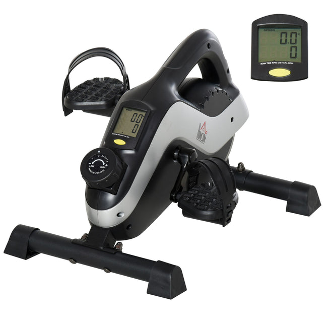 Mini Magnetic Exercise Bike with 8-Level Resistance and LCD Display - Black