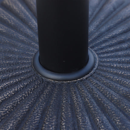 14kg Round Resin Garden Parasol Base for 38mm & 48mm Umbrella Poles - Bronze Tone