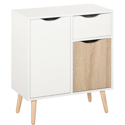Floor Cabinet Storage Sideboard with Drawer for Bedroom, Living Room, Entryway - Natural