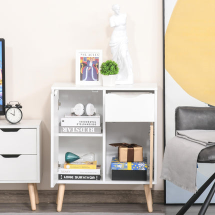Floor Cabinet Storage Sideboard with Drawer for Bedroom, Living Room, Entryway - Natural