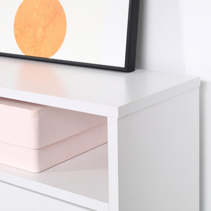 Shoe Storage Cabinet with 3 Drawers for 18 Pairs - White