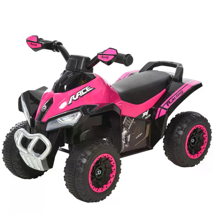 4 Wheel Ride On Toy for Toddlers 18-36 Months Foot-to-Floor Sliding Car Motorcycle Walker - Pink
