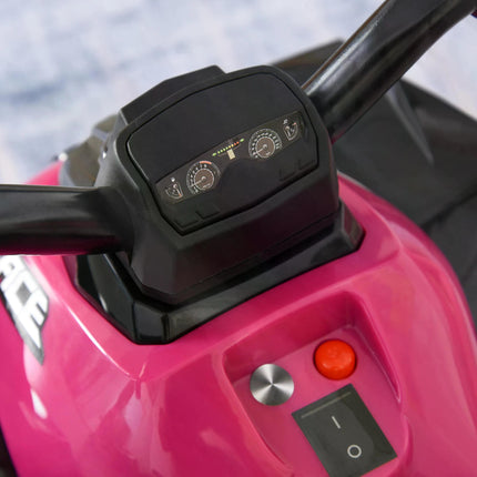 4 Wheel Ride On Toy for Toddlers 18-36 Months Foot-to-Floor Sliding Car Motorcycle Walker - Pink