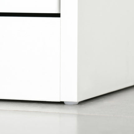 Shoe Cabinet with 4 Flip Drawers Wood Tipping Bucket Narrow Storage Cupboard wit