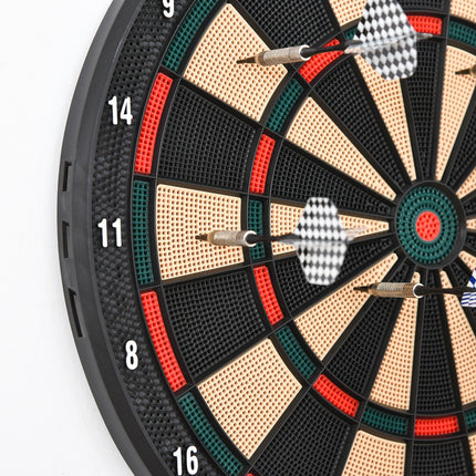 Electronic Plastic Dartboard with 6 Darts 9.5g - Black