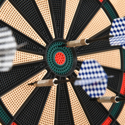 Electronic Plastic Dartboard with 6 Darts 9.5g - Black