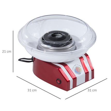 Professional Electric Cotton Candy Machine 450W Candy Floss Maker - Red
