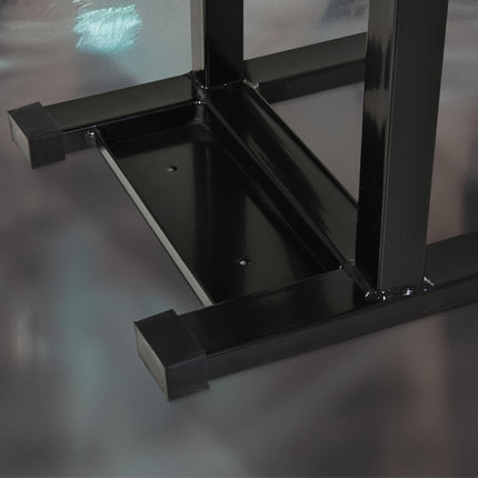 Adjustable Steel Motorbike Jack Lift 27.5-39.5cm Height - Black