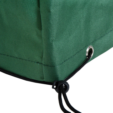 Rattan Furniture Cover Cube Design Waterproof Oxford Fabric 135x135x75 cm - Black