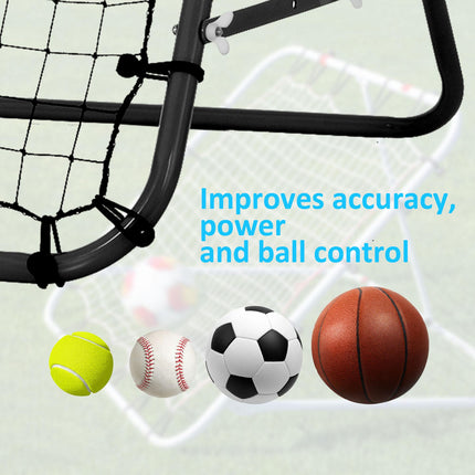 Adults Football Training Aid Multi-Sports Rebounder Net 108W x 100D x 65Hcm - Black