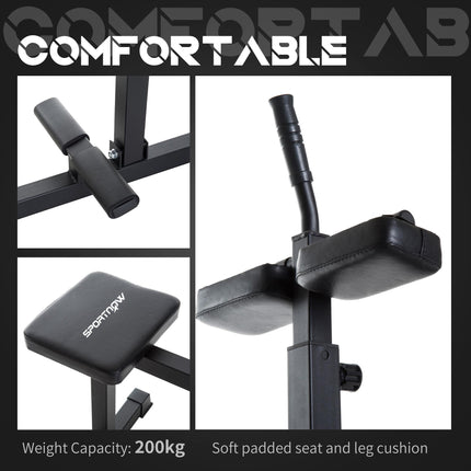 Seated Leg Extension Machine, Adjustable Leg Raise Machine and Curl Machine with Plate Loaded for Hip, Lower Body and Home Gym Workout