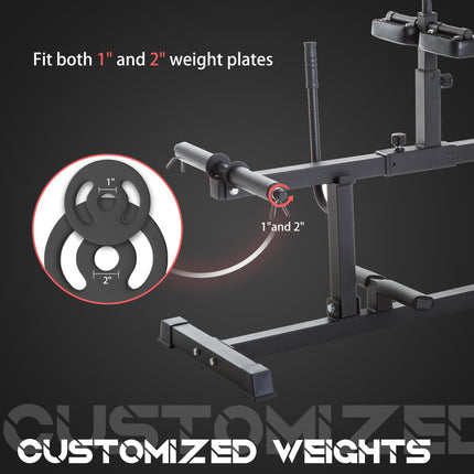 Seated Leg Extension Machine, Adjustable Leg Raise Machine and Curl Machine with Plate Loaded for Hip, Lower Body and Home Gym Workout