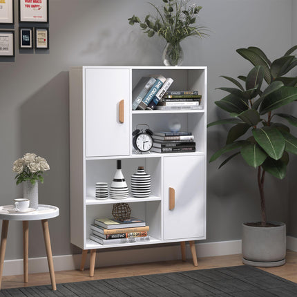 Sideboard Bookshelf Free Standing Bookcase Shelves Unit Display Storage Cabinet