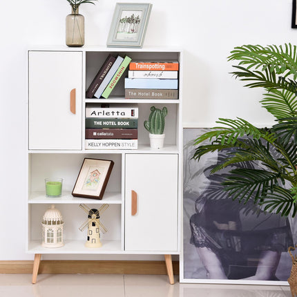 Sideboard Bookshelf Free Standing Bookcase Shelves Unit Display Storage Cabinet