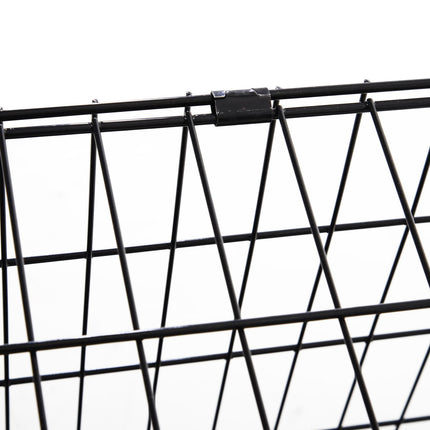 Pawhut Trapeze Collapsible Dog Pet Travel Box Cage Removable Tray 93 x 58 x 65cm
