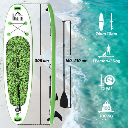 Inflatable Stand Up Paddle Board, 10' x 30" x 4", Non-Slip SUP, with ISUP Access