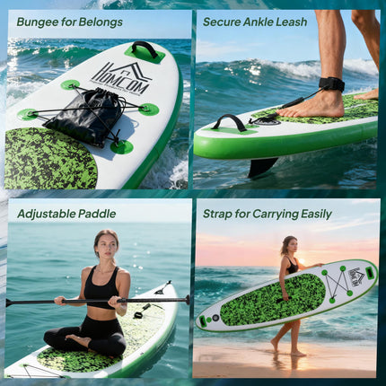 Inflatable Stand Up Paddle Board, 10' x 30" x 4", Non-Slip SUP, with ISUP Access