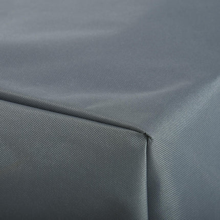 Rectangular 3 Seater Patio Sofa Furniture Cover 600D Oxford Fabric - Dark Grey