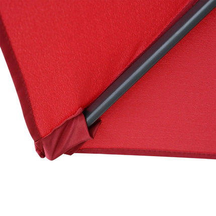 2.8m Garden Parasol Umbrella, Round Outdoor Market Table Umbrella Sun Shade Cano