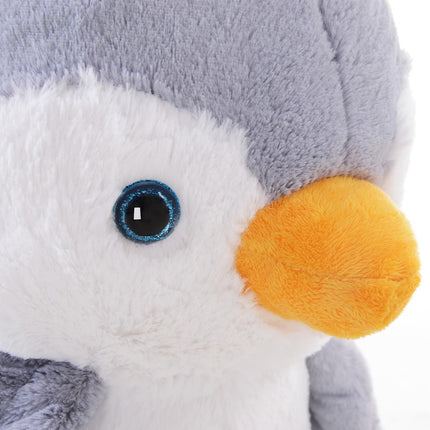 Rocking Animal Penguin Plush Musical Rocker with 32 Songs Wide Seat Handlebar - Multicoloured