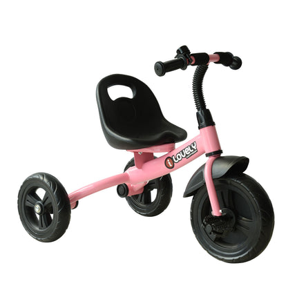 Ride On 3-Wheel Pedal Tricycle for Toddlers Over 18 Months - Pink