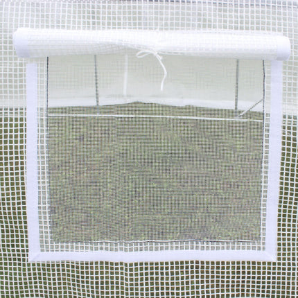 3 x 2m Walk-In Greenhouse Replacement Cover with Windows - White