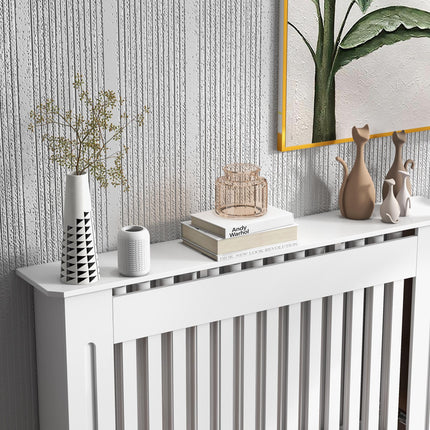 Minimalist Contemporary MDF Radiator Cover 112x81x19cm - White