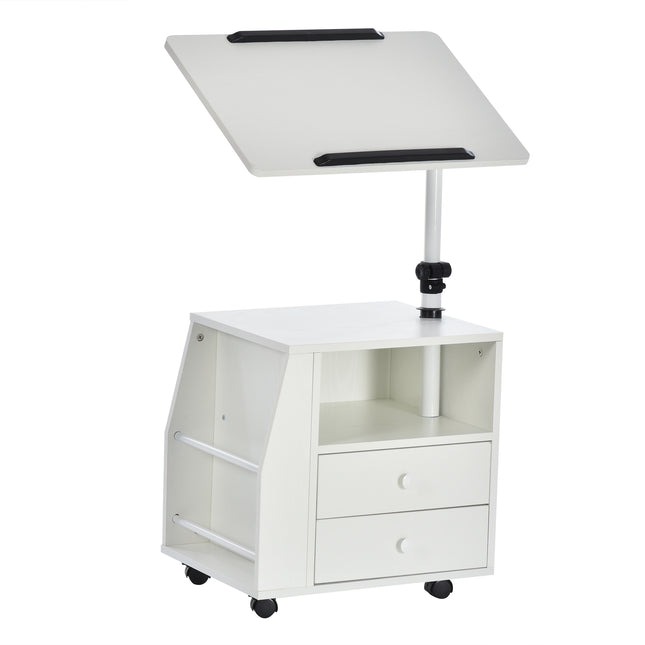 Functional Swivel Bedside Table End Table Side Table for Living Room Nightstand