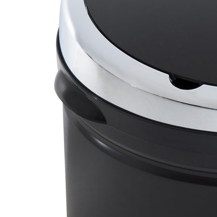 50L Stainless Steel Sensor Trash Can with Inner Bucket - Black