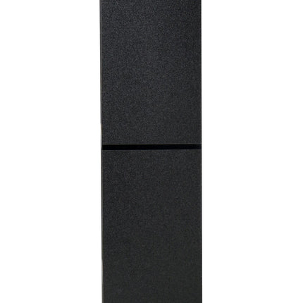 8-Tier Freestanding Modern Grid Bookcase with Melamine Surface and Anti-Tipping Pads - Black