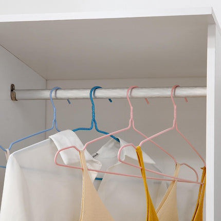 Open Wardrobe with Hanging Rail, Storage Shelves & Wheels 128x80x40 cm - White