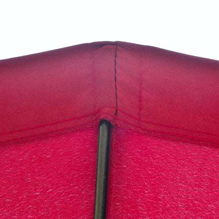 255cm Outdoor Patio Parasol with Tilt Crank and Fibreglass Ribs - Wine Red