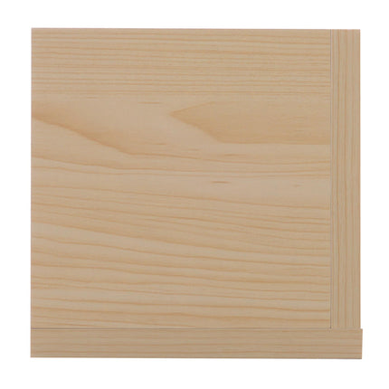 Wall Mount Media Storage Rack 84 CD 56 DVD Blu-ray 4-Cube Organizer Shelf - Natural Wood Colour