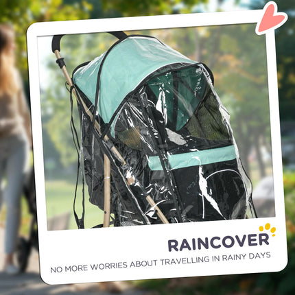 Oxfoad Small & Miniature Dog Pet Stroller with Rain Cover - Green