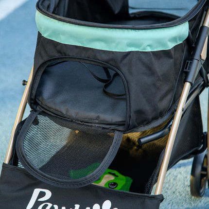 Oxfoad Small & Miniature Dog Pet Stroller with Rain Cover - Green