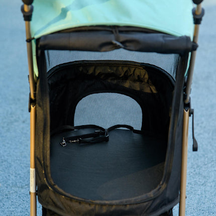 Oxfoad Small & Miniature Dog Pet Stroller with Rain Cover - Green
