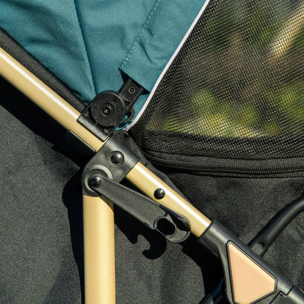 Oxfoad Small Dog Pet Stroller with Rain Cover - Dark Green