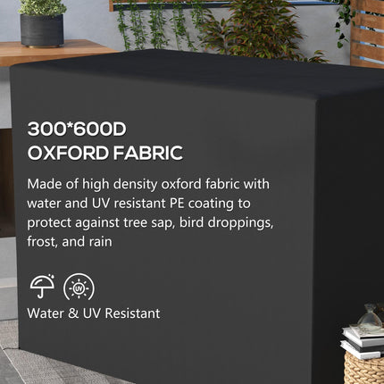 3 Seat Outdoor Swing Chair Cover Water & UV Resistant - Dark Grey