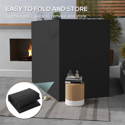 3 Seat Outdoor Swing Chair Cover Water & UV Resistant - Dark Grey