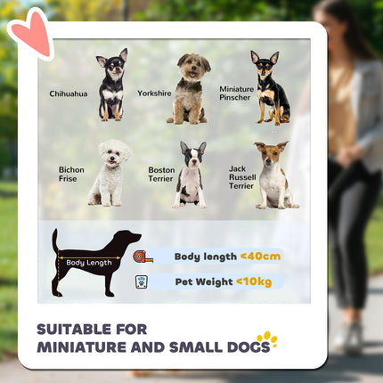 Foldable Dog Stroller with Detachable Carrier for Mini & Small Dogs - Red