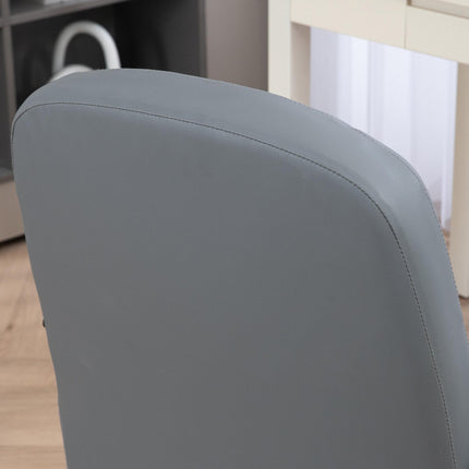 Swivel Executive PU Leather Office Desk Chair with 360° Swivel - Grey